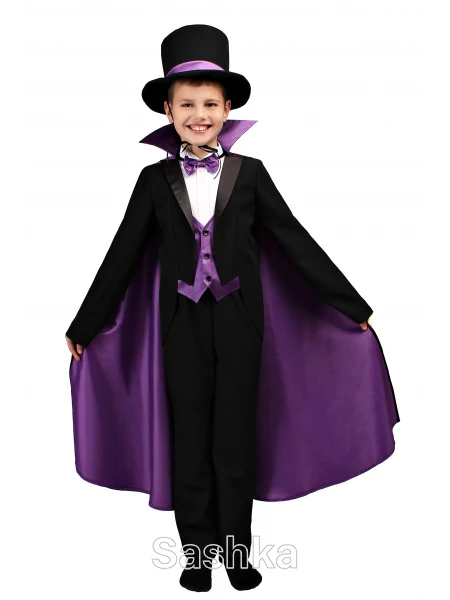 Карнавальний костюм Фокусник для хлопчика на Хелловін, розмір 98-152 Карнавальний костюм Фокусник для хлопчика на Хелловін, розмір 98-152